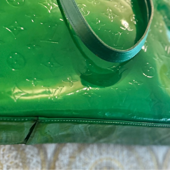 Authentic Louis Vuitton Vernis Columbus bag custom colored green LW1929 - Picture 12 of 16